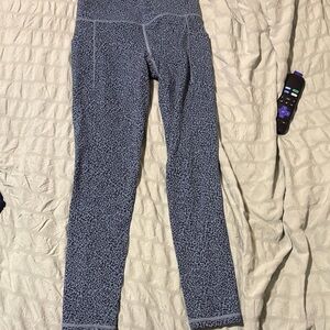 Athleta Blue Patterned Leggings